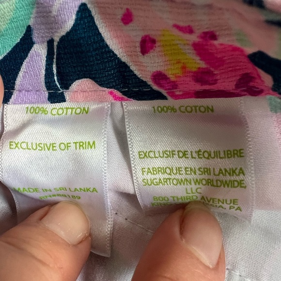 Lilly Pulitzer Run Around Slathouse Soirre Scalloped Edge Shorts NWOT Size 0 - Picture 5 of 8